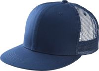 TRUCKER FLAT PEAK CAP - 6 PANELS Navy