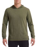 UNISEX LIGHT TERRY HOOD Heather City Green