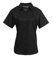 WOMEN'S SHORT SLEEVE SIGNATURE OXFORD BLOUSE 